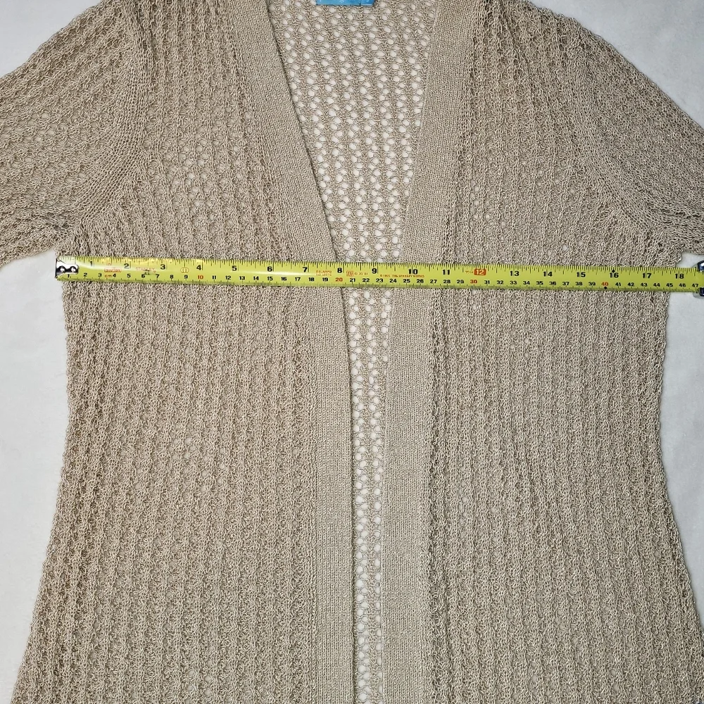 J McLaughlin Open Work Crochet Cardigan Women's Size Small - Picture 4 of 7